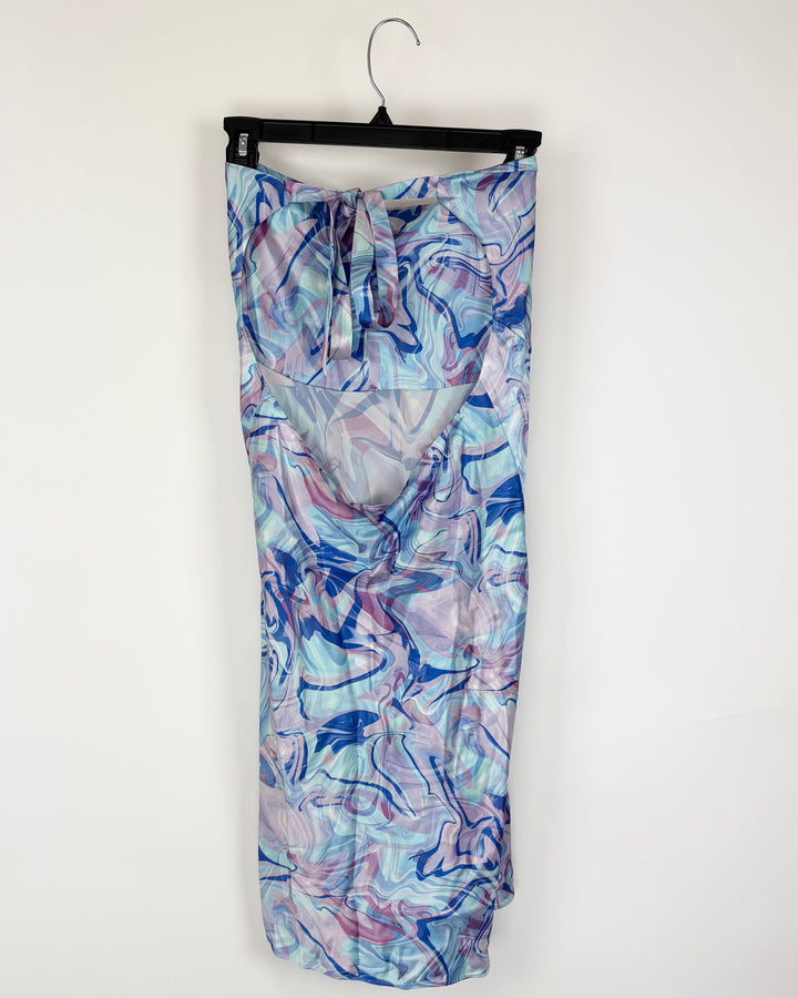 Multicolor Halter Top Dress - Size 0/2