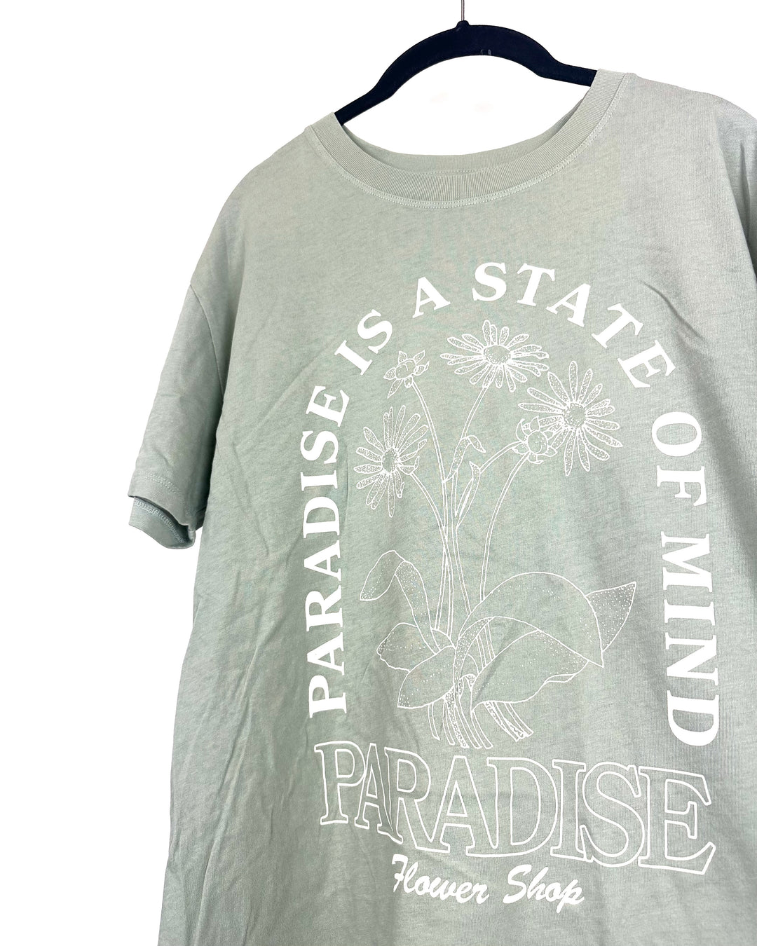 Mint Green Paradise Graphic T-Shirt - Small