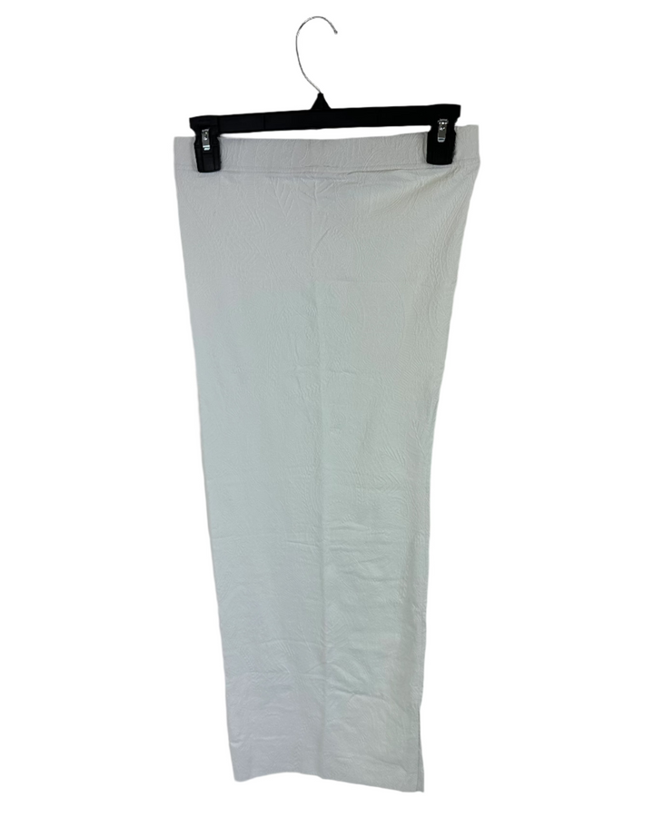 White Embossed Cover Up Skirt - XS/S, M/L, XL/XXL