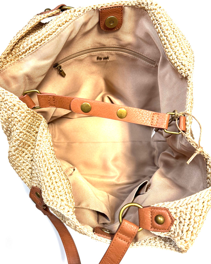 Tan Crochet Bag