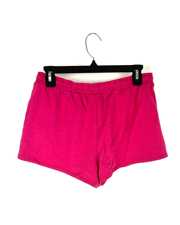 Pink Fleece Lined Shorts - Size 4/6