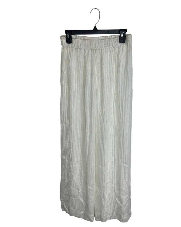 White with Gold Tinsel Pants- Size 2/4