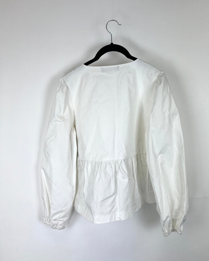 White Tie Top - Size 8/10