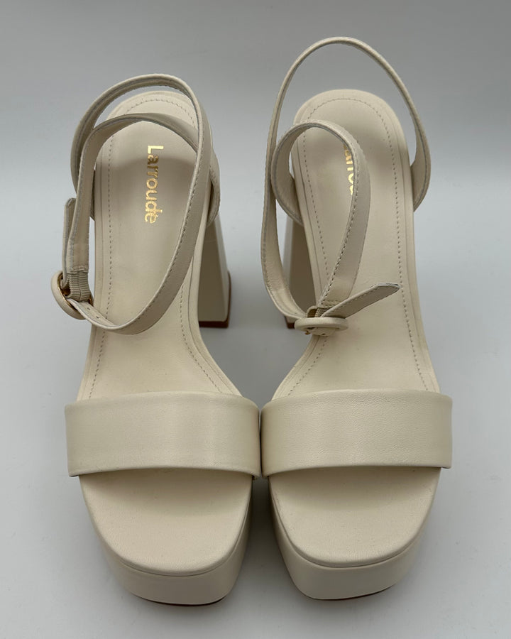 Ivory Ultra Platform Sandals - Size 7.5 and 9