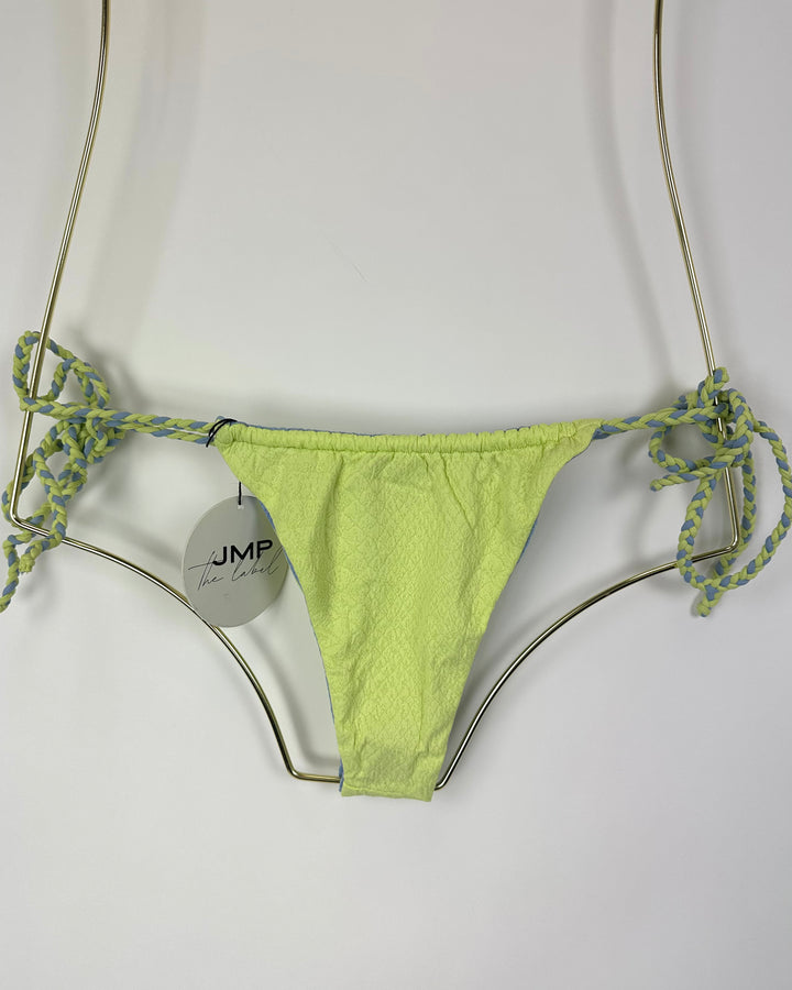 Blue and Green Ultra Cheeky Side Tie Bikini Bottoms - M, XL, XXL, XXXL