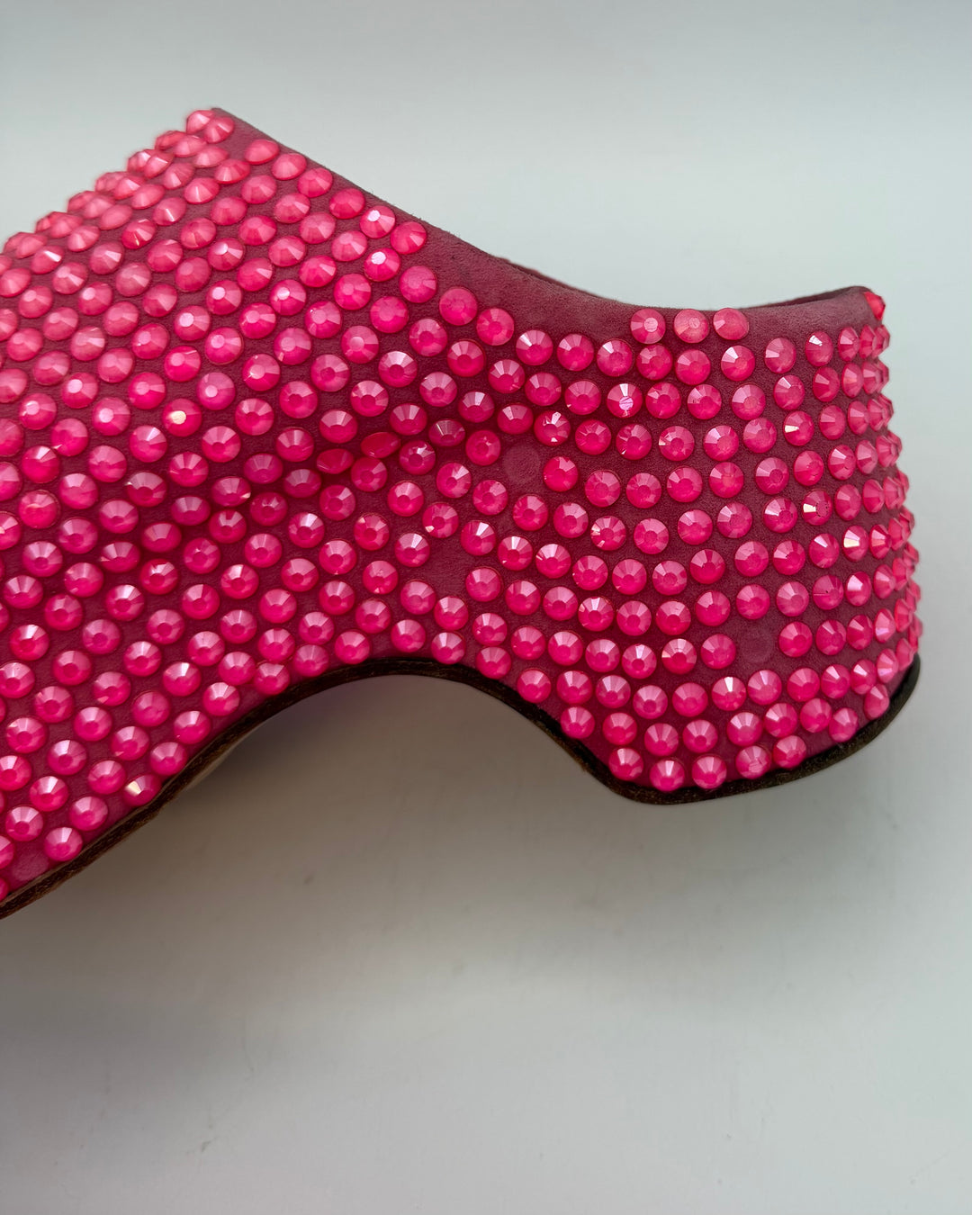 Pink Gem Embellished Platform Clogs - Size 38
