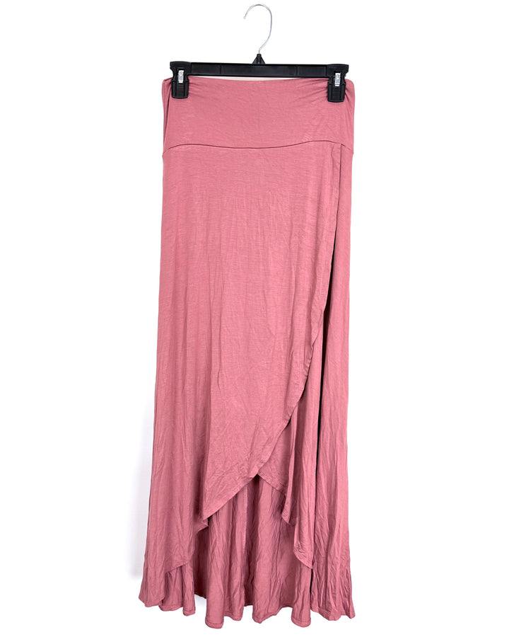 Dusty Rose Asymmetrical Petal Skirt - Size 4/6