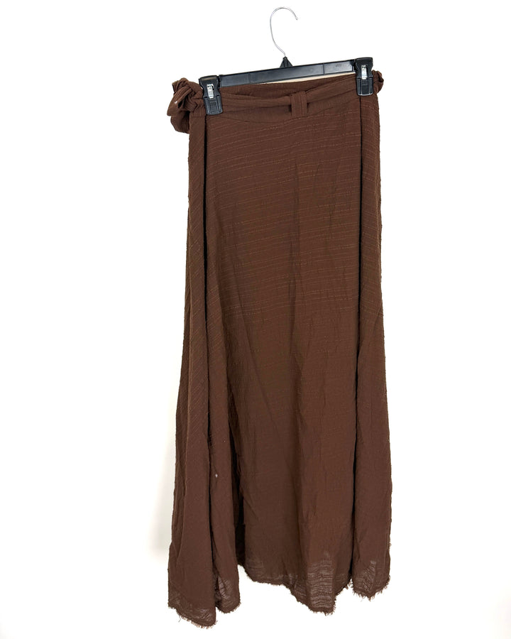 Brown Wrap Skirt - Size 0/2