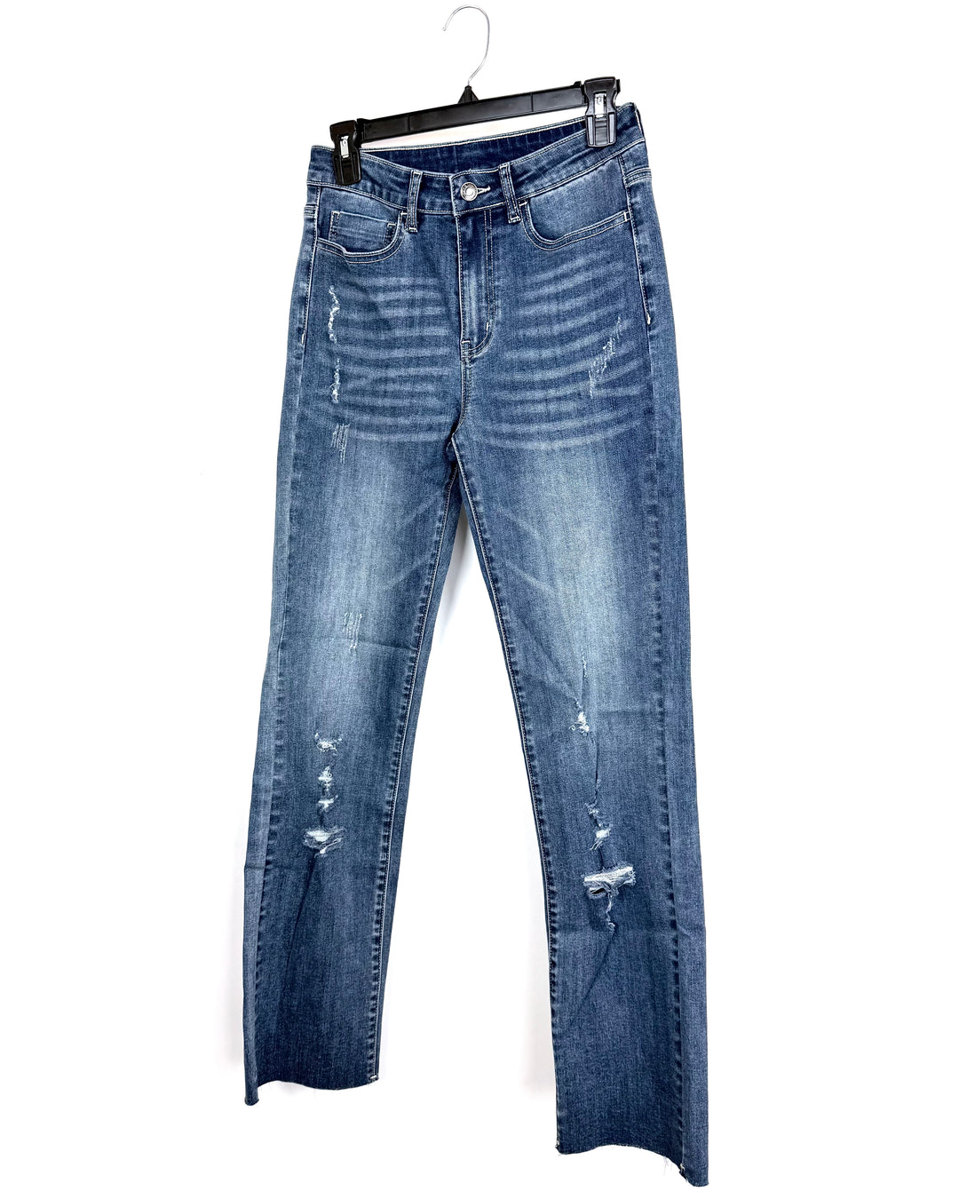 Dark Blue Distressed Jeans - Size 2/4