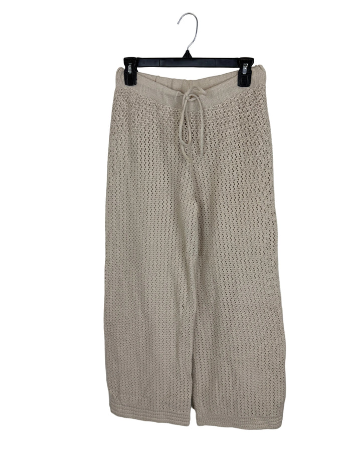 Beige Crochet Pants- Size 2/4 and 4/6