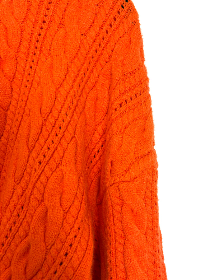 Orange Cropped Sweater - Size 2/4