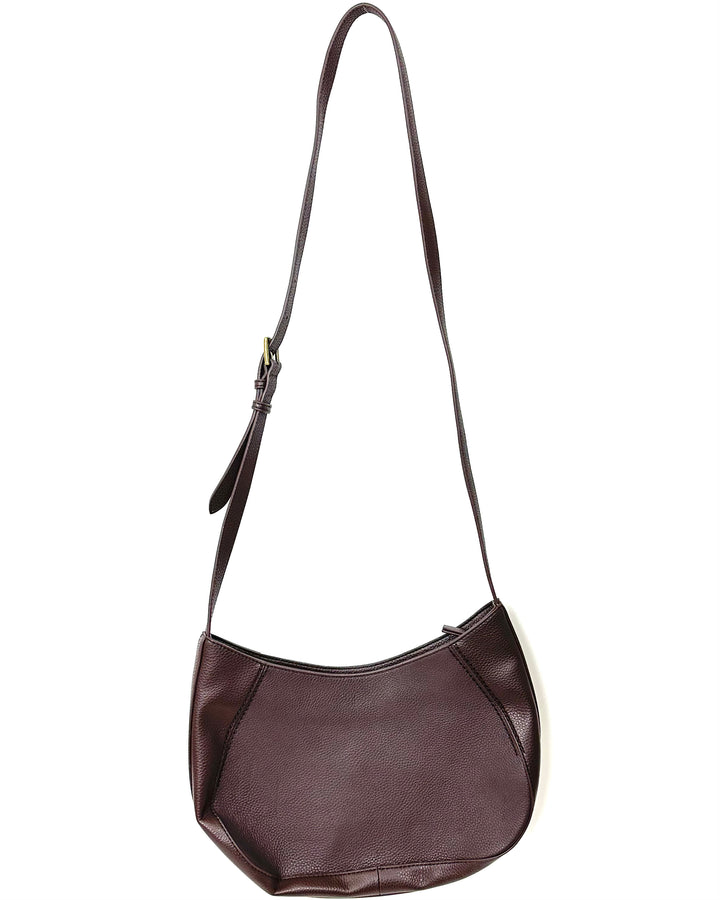 Brown Leather Adjustable Crossbody Bag