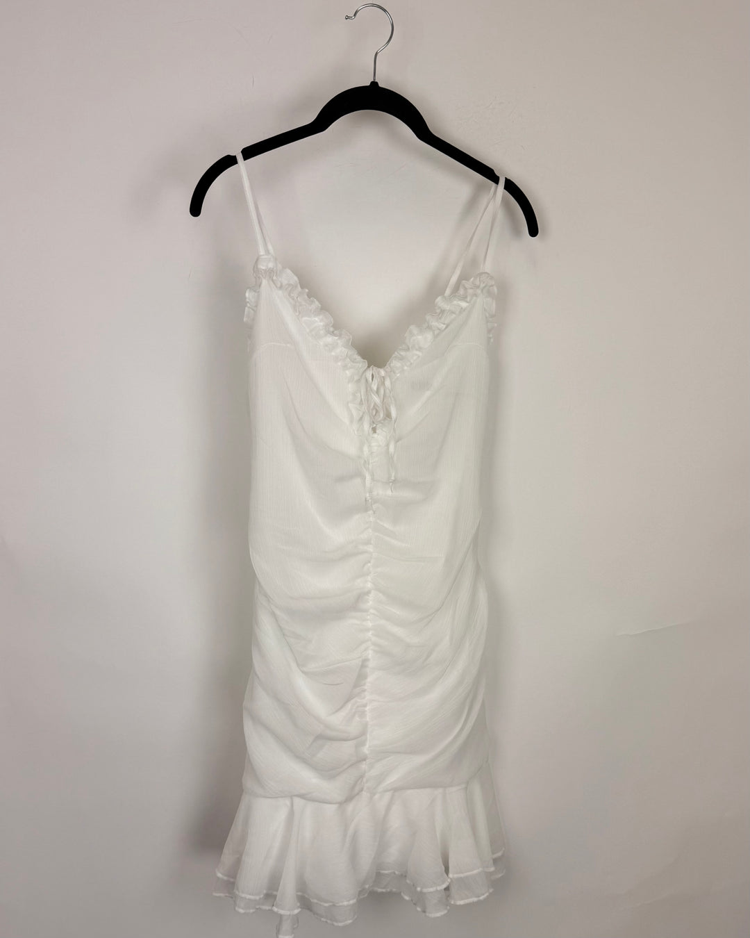 White Ruffle Dress - Size 2/4
