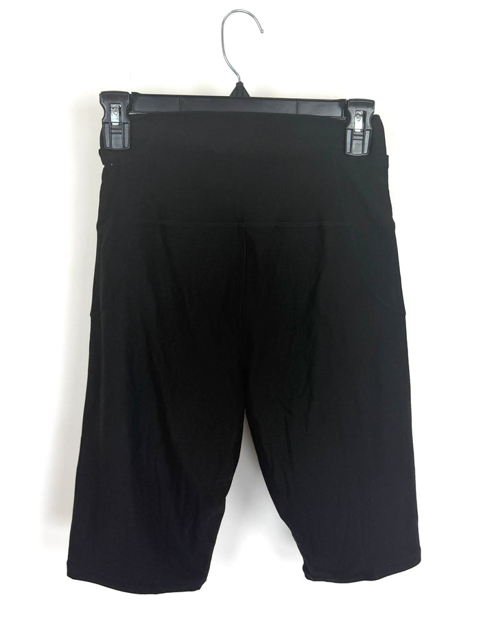 Black Soft Biker Shorts - Size 0/2 and 2/4