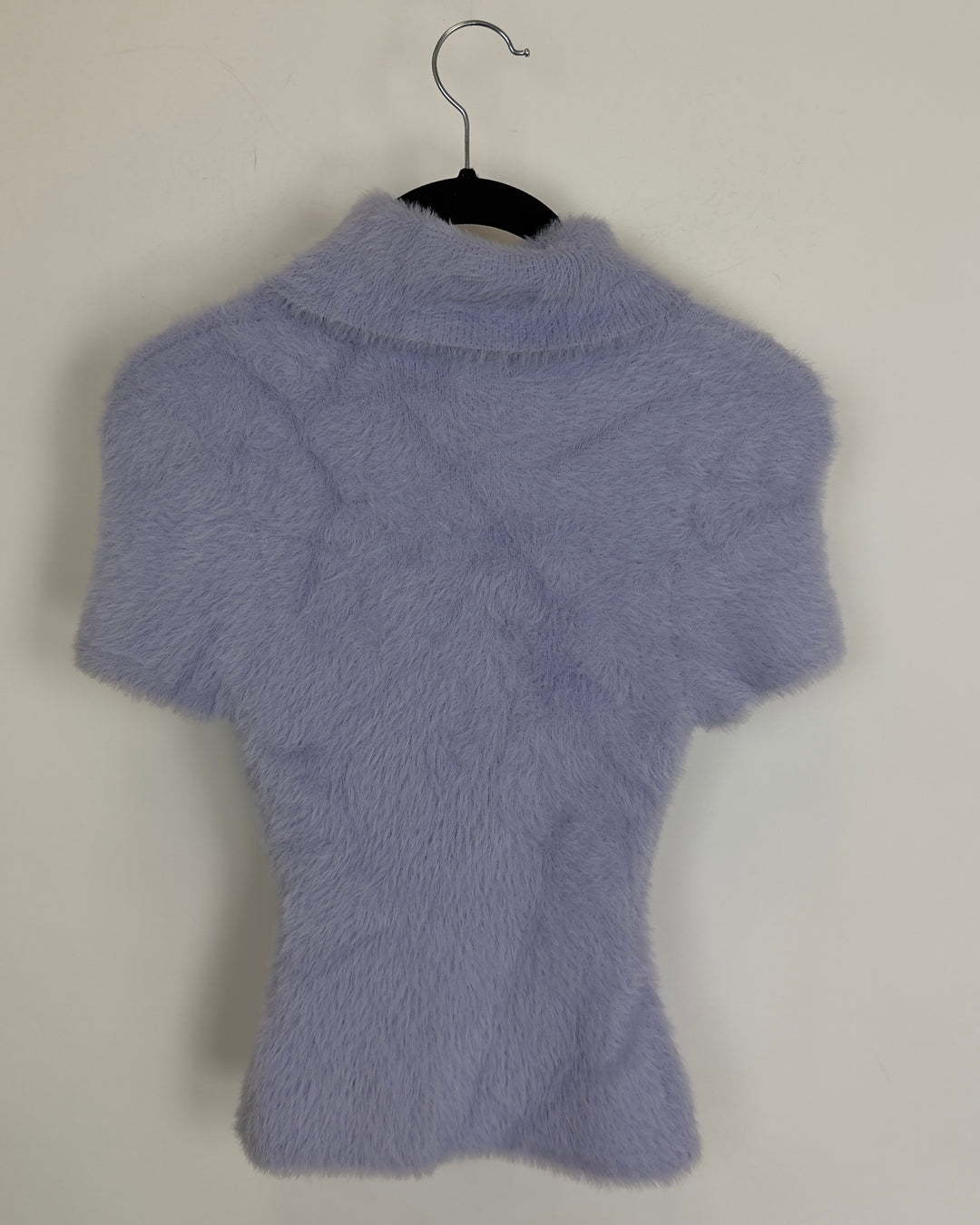 Pastel Purple Shag Turtleneck Sweater - Size 0/2