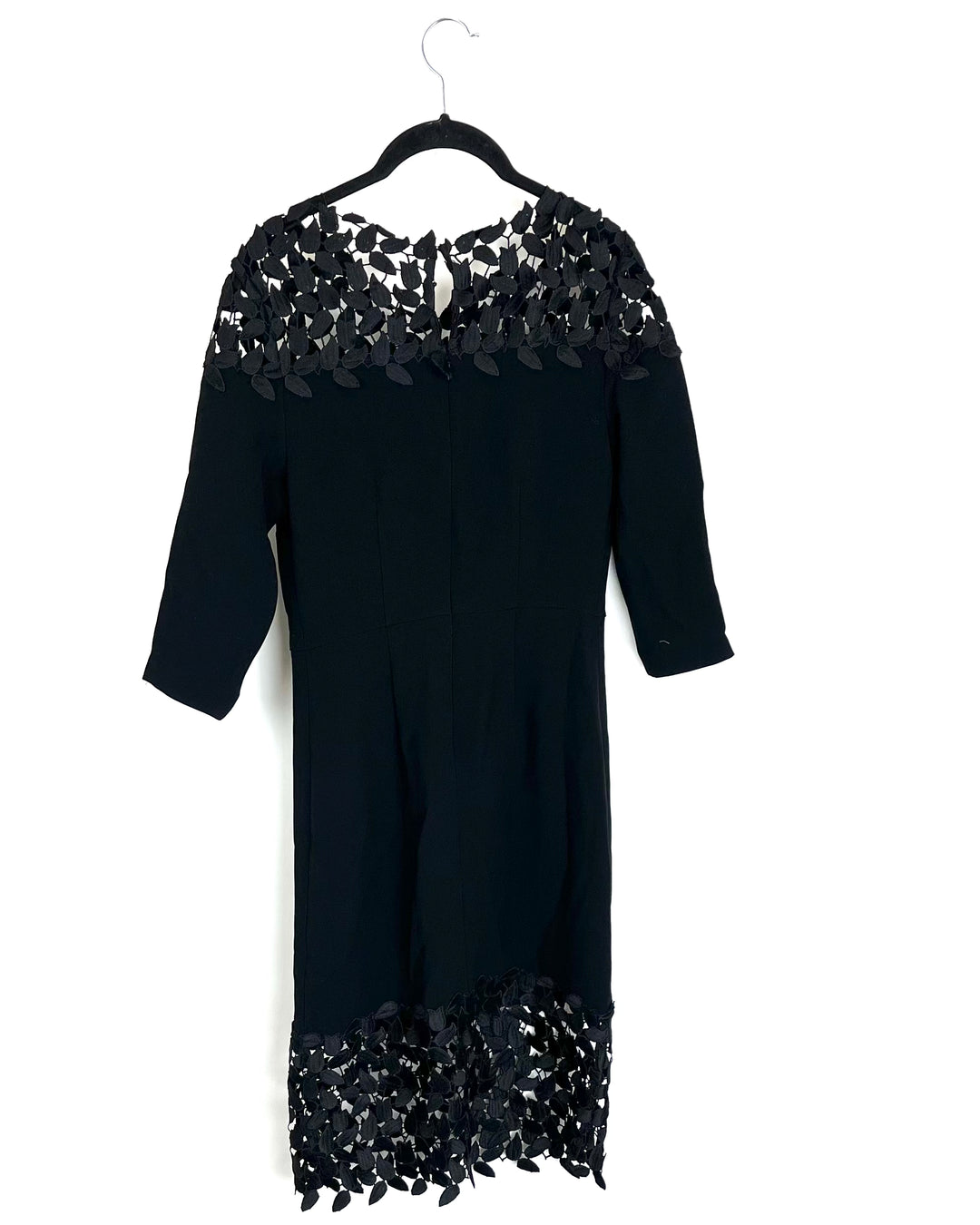 Black Applique Dress - Size 00, 0 and 2