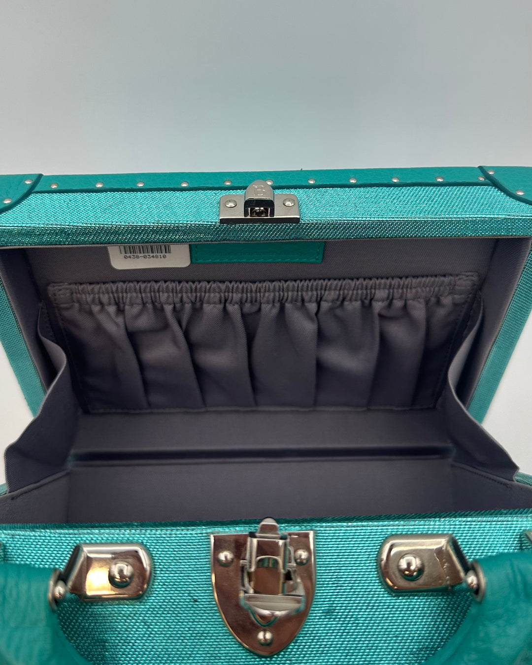 Teal Rectangle Structured Bag
