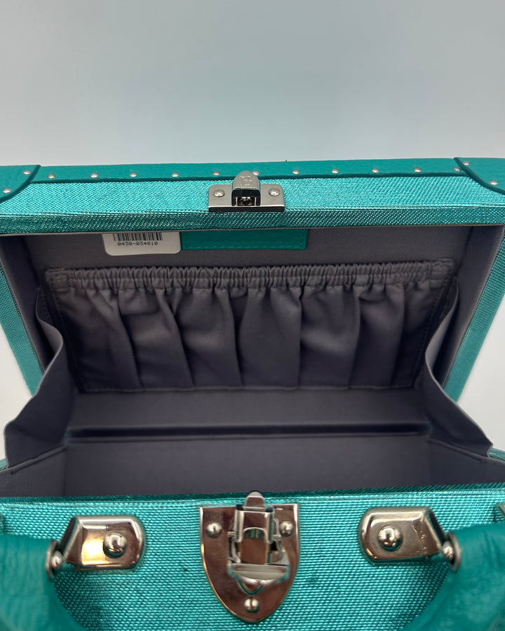 Teal Rectangle Structured Bag