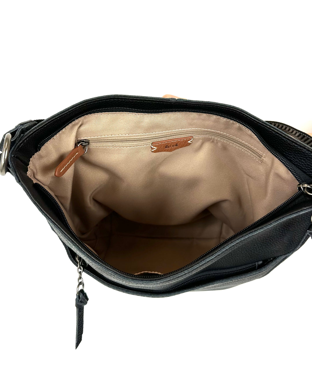 Black Leather Shoulder Bag