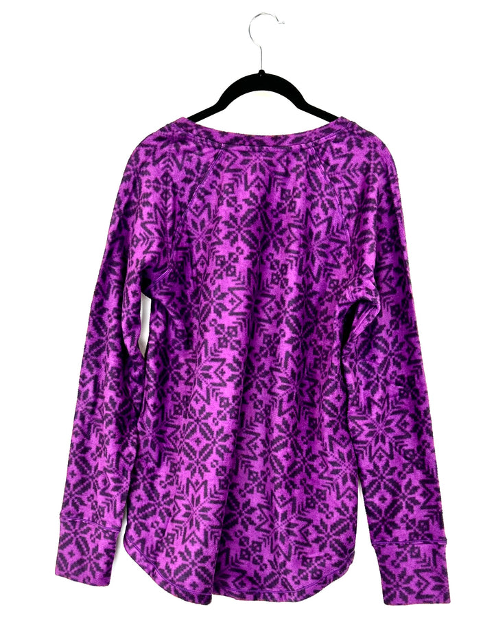 Violet Printed Pajama Shirt - Size 6/8 and 10/12