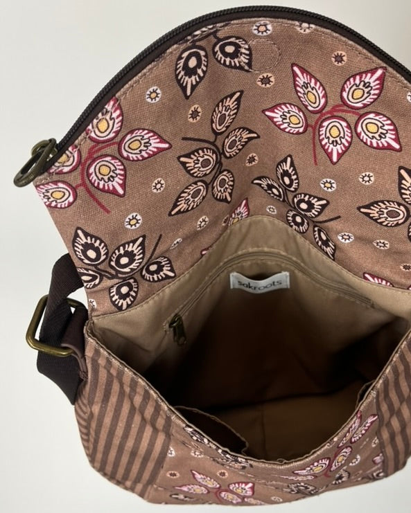 Brown Crossbody Saddle Bag