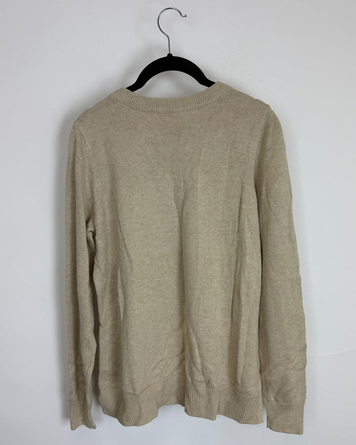 Light Tan Fox Sweater - Size 6/8