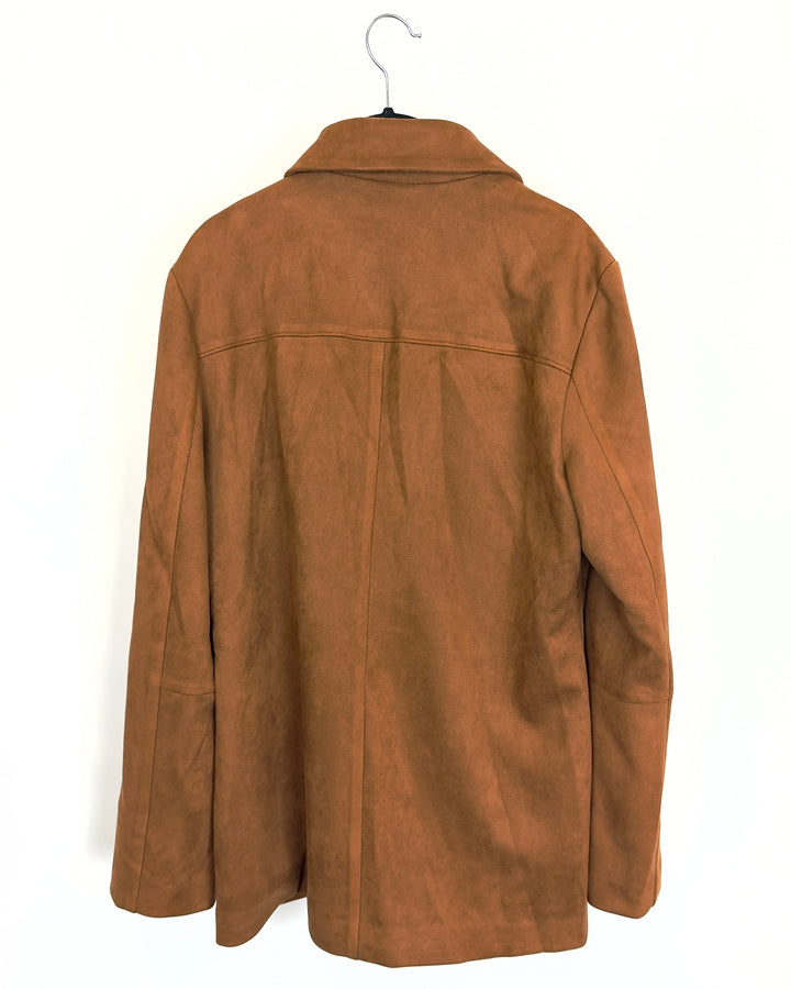 Cognac Brown Soft Jacket - Size 6/8