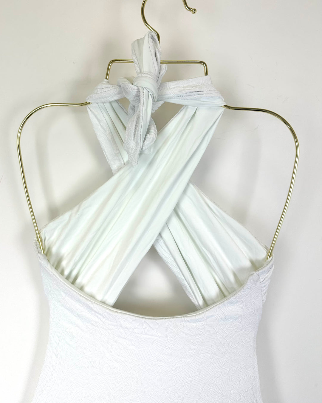 White Embossed Multi Wear One Piece Swimsuit - XS, M, XL, XXL, XXXL