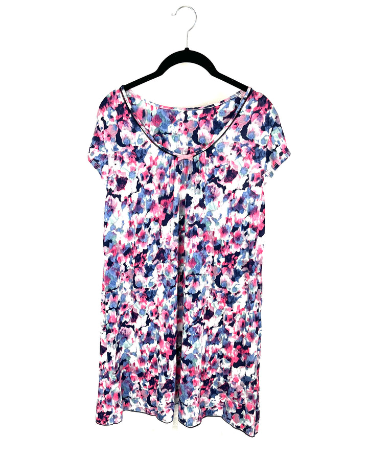 Short Sleeve Multicolor Nightgown - 4/6