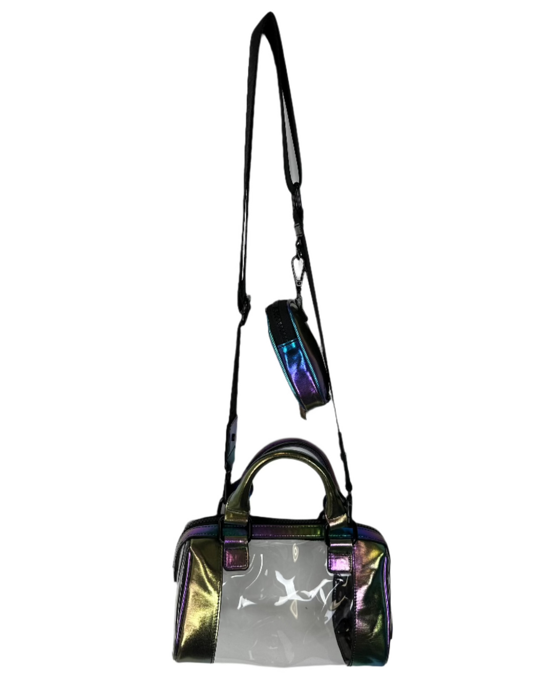 Multicolor Iridescent Transparent Shoulder Bag