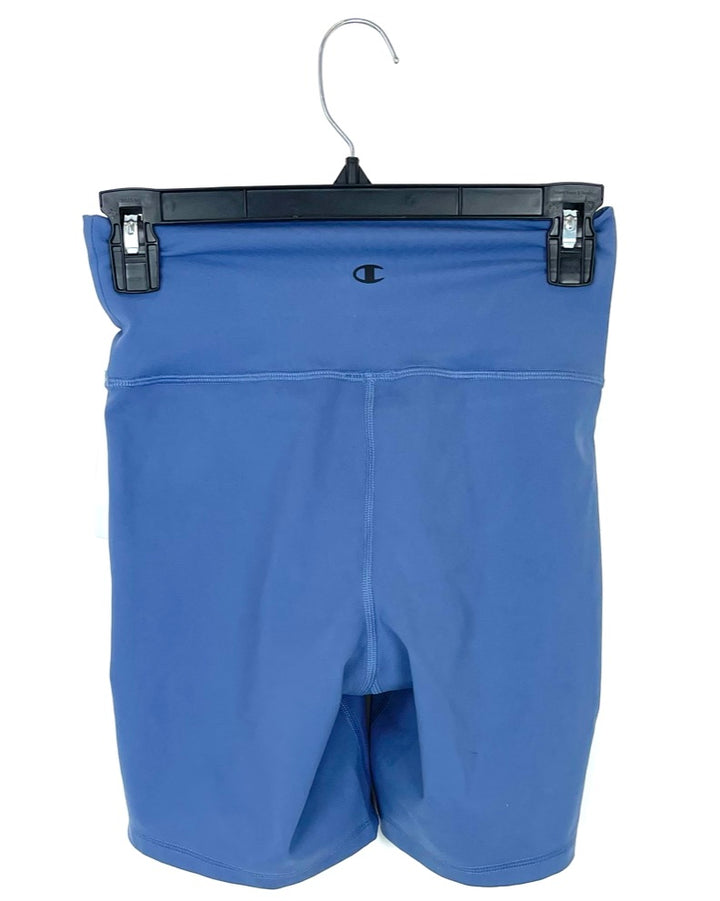 Gray Blue Bike Shorts - Medium