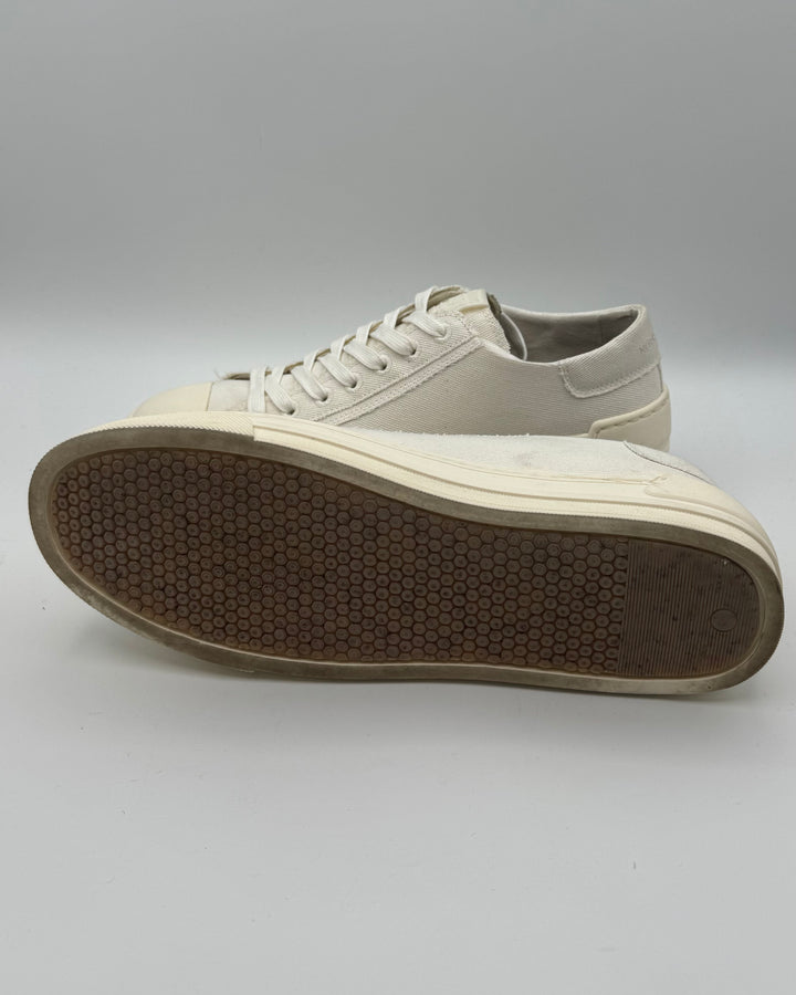 MENS Cream Canvas Sneaker - Size 10