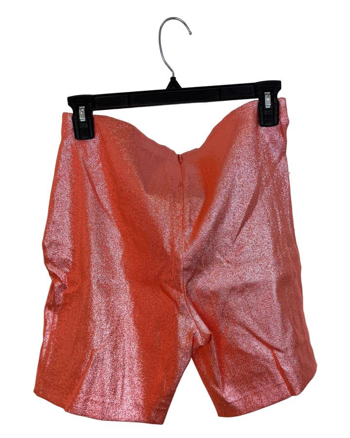 Coral Biker Shorts - Size 6/8