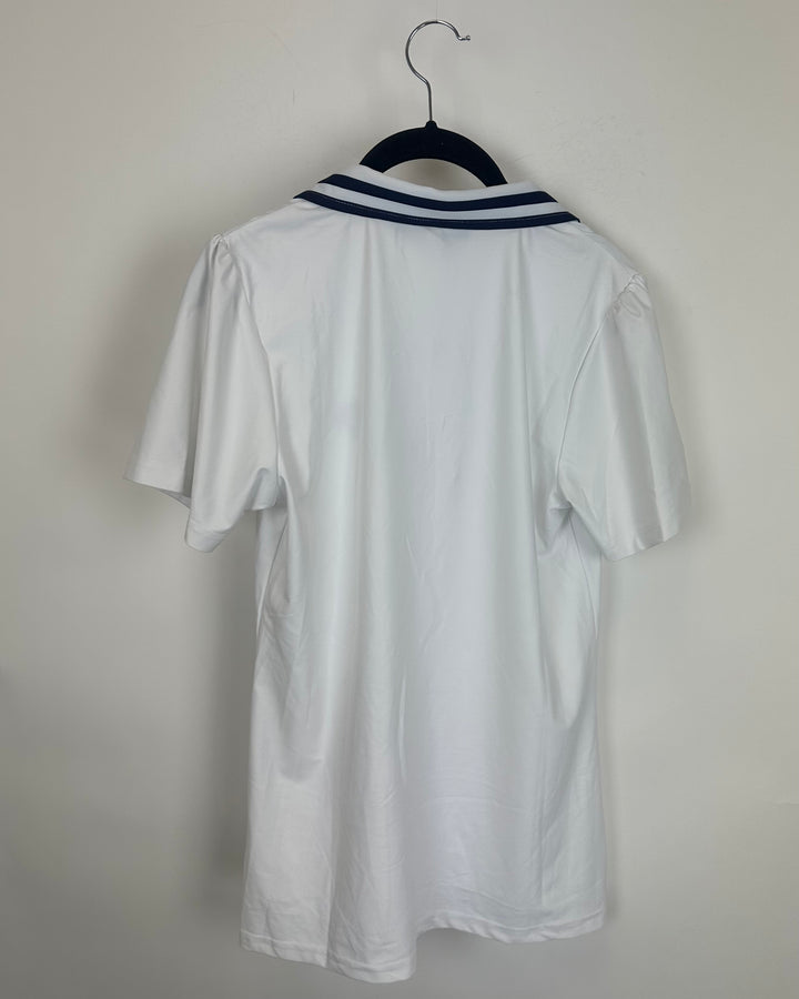 White Athletic Top - Size 2/4, 4/6, 12/14