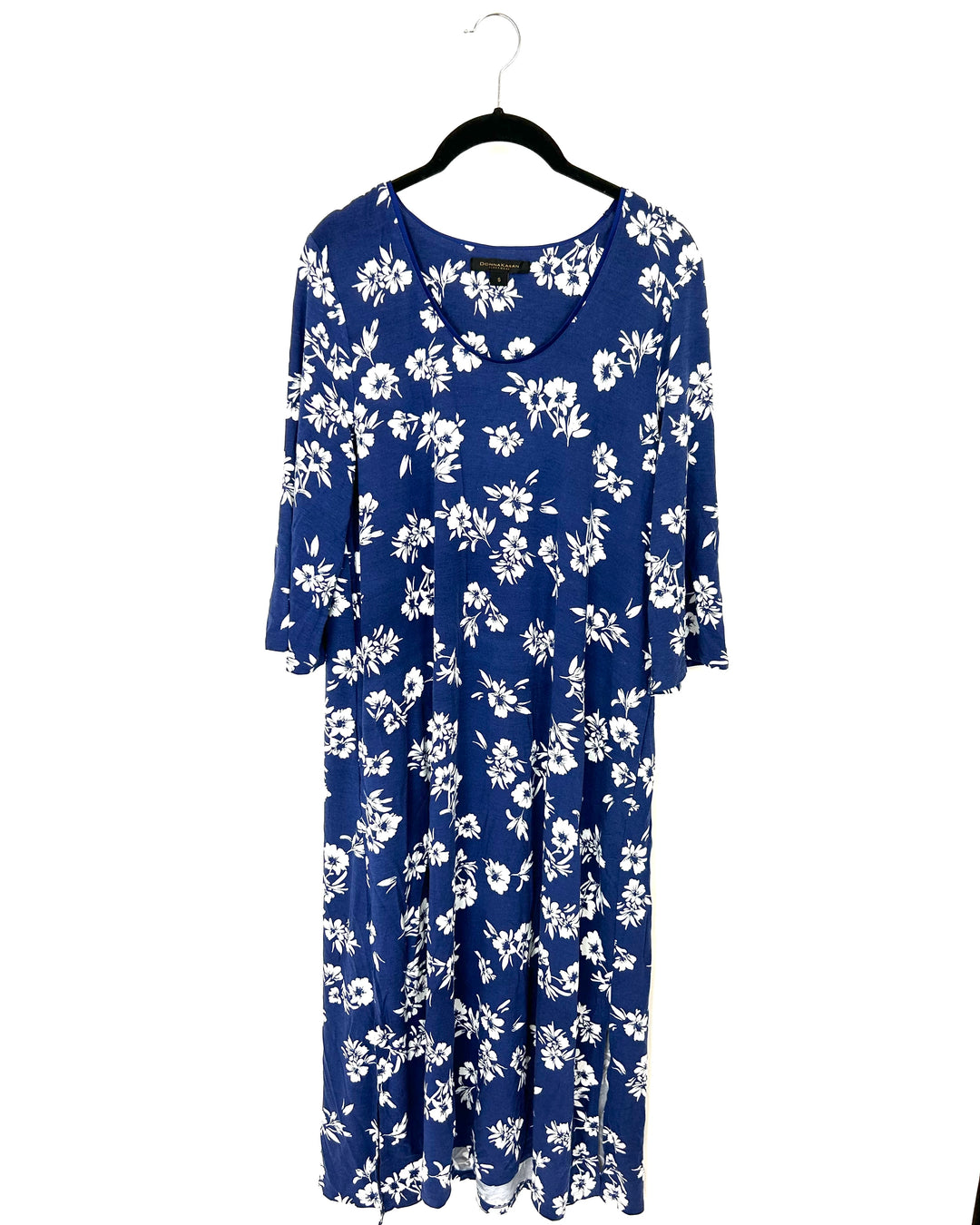 Blue And White Floral Nightgown - Size 4/6