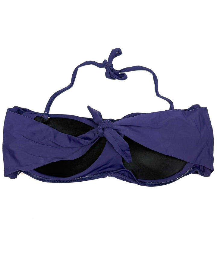 Navy Blue String Bikini Top - Small and Large