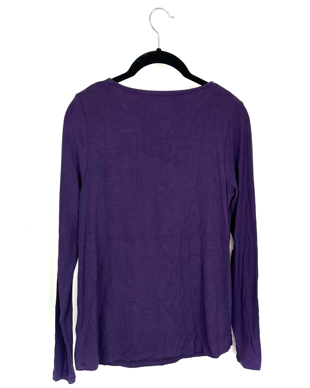 Purple Long Sleeve Tie Top - Size 2/4