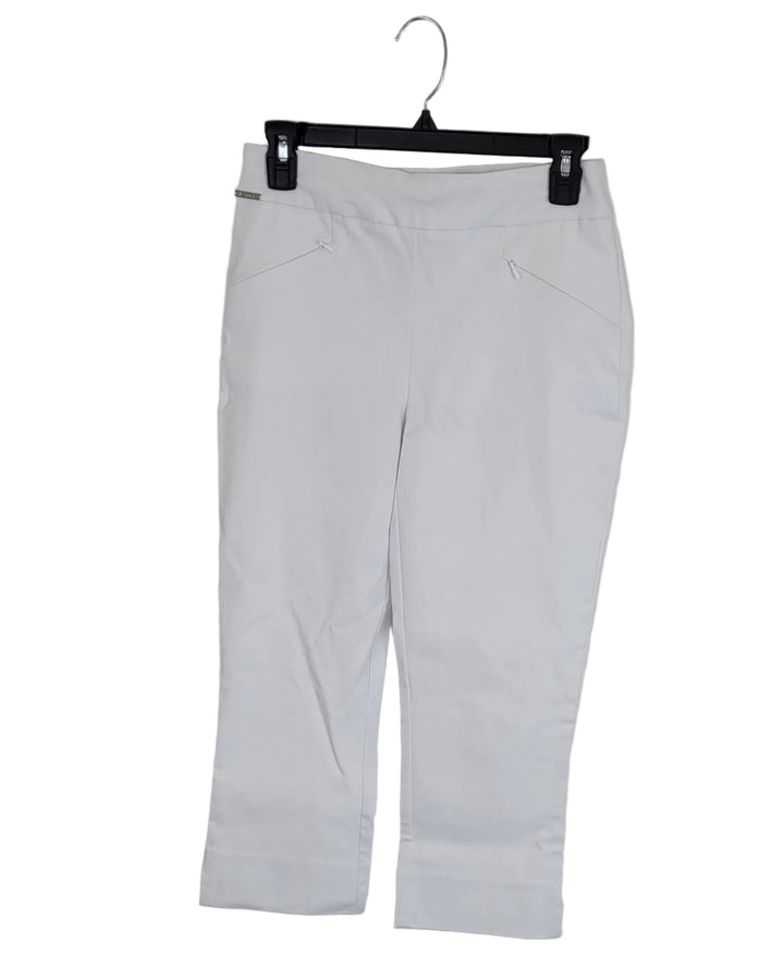 White Cropped Pants - Size 00/0 and Size 0/2
