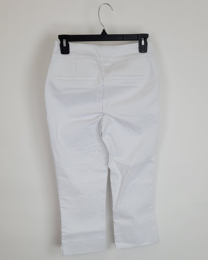 White Cropped Pants - Size 00/0 and Size 0/2