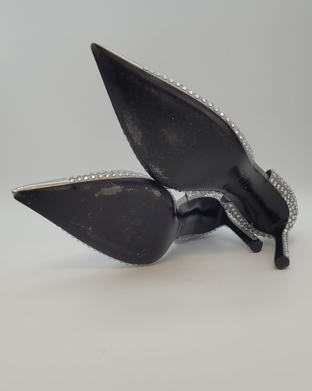 Silver Allover Gem Stud Pumps - Size 40 and 42