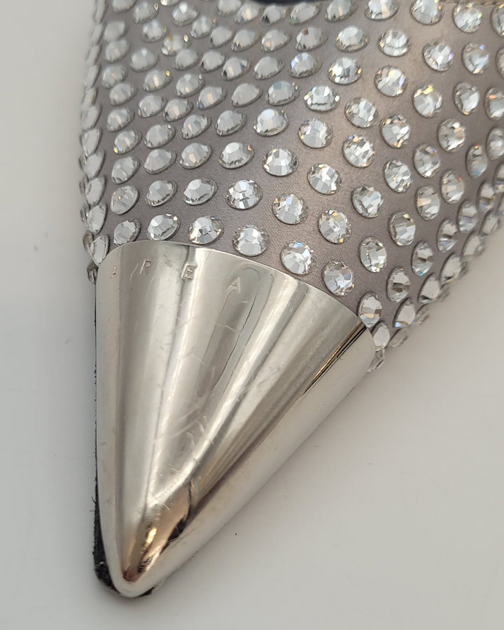 Silver Allover Gem Stud Pumps - Size 40 and 42
