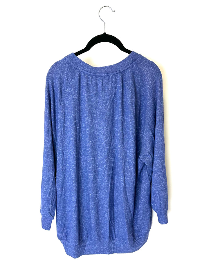 Blue Long Sleeve Sleepwear Shirt - Size 4/6