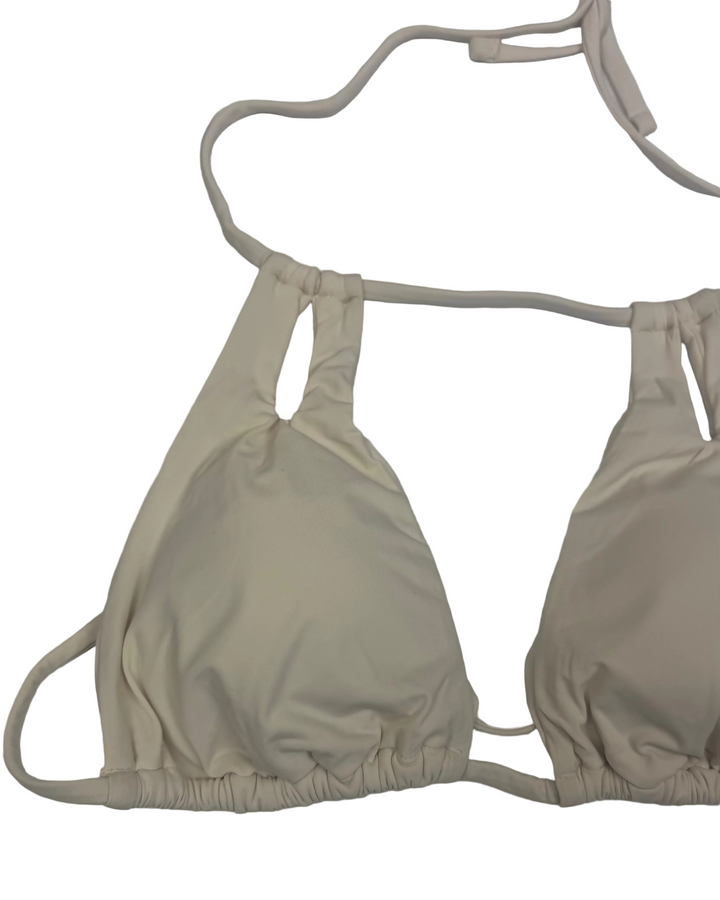 Cream Cut Out Bikini Top - Small