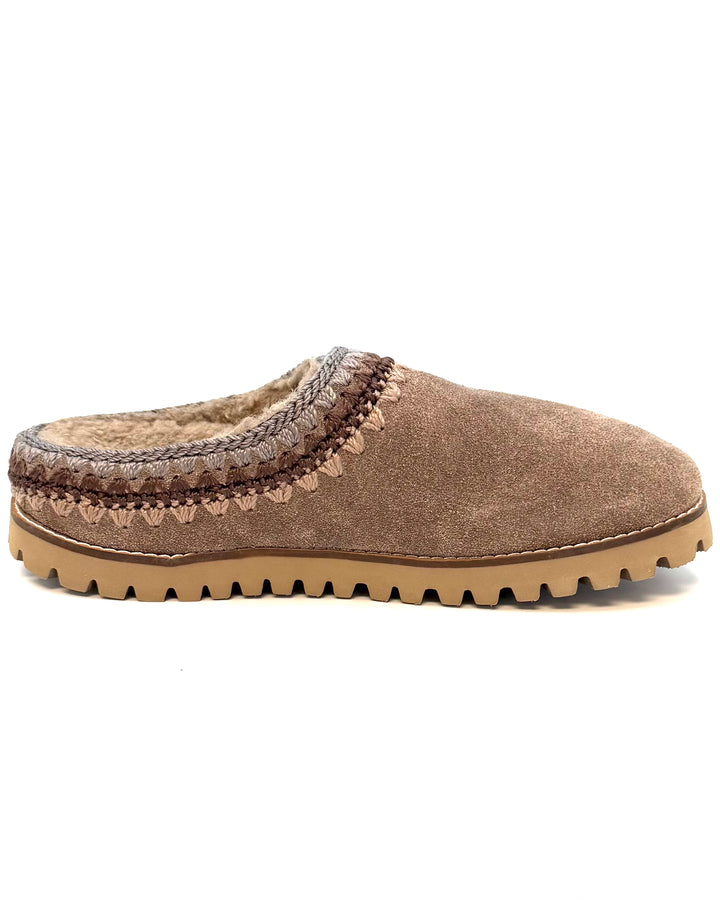 Smokey Taupe Plush Clogs - Size 6, 7, 9 and 11