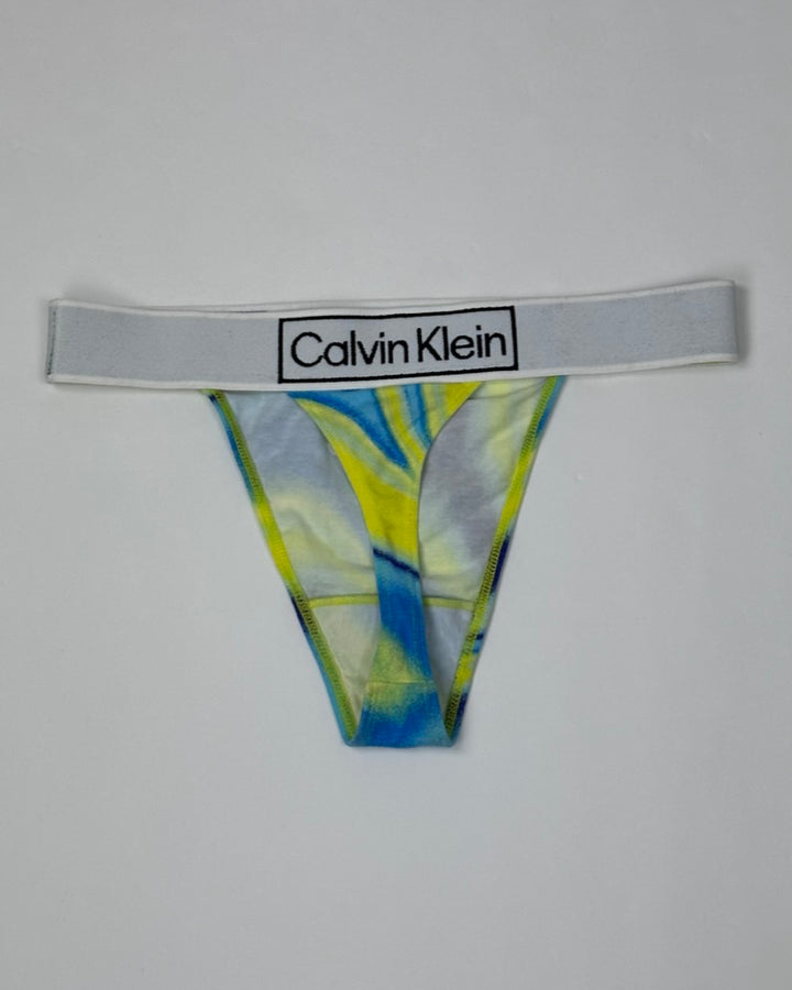 Blue And Yellow Thong - Small