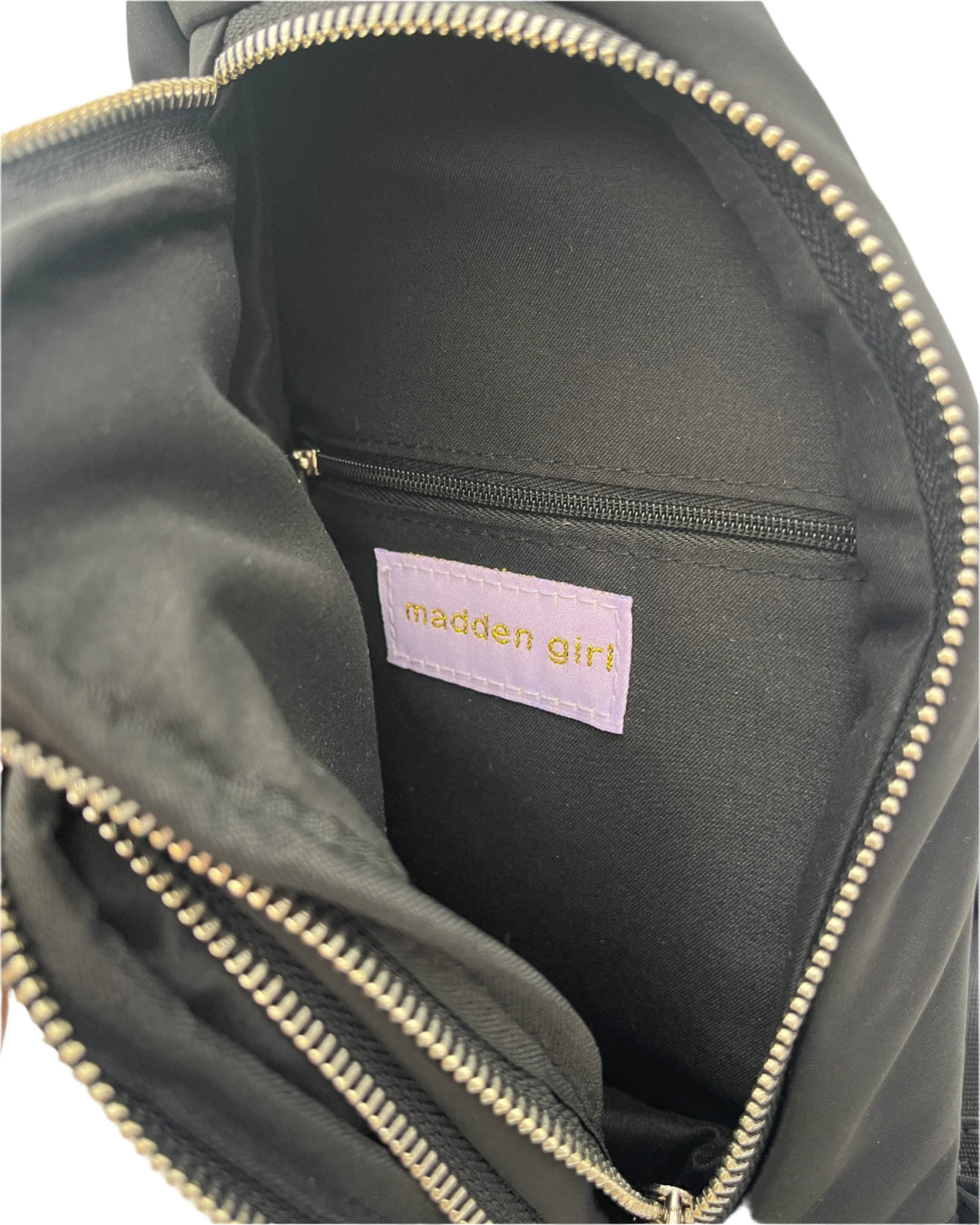 Black Sling Bag With Adjustable Strap