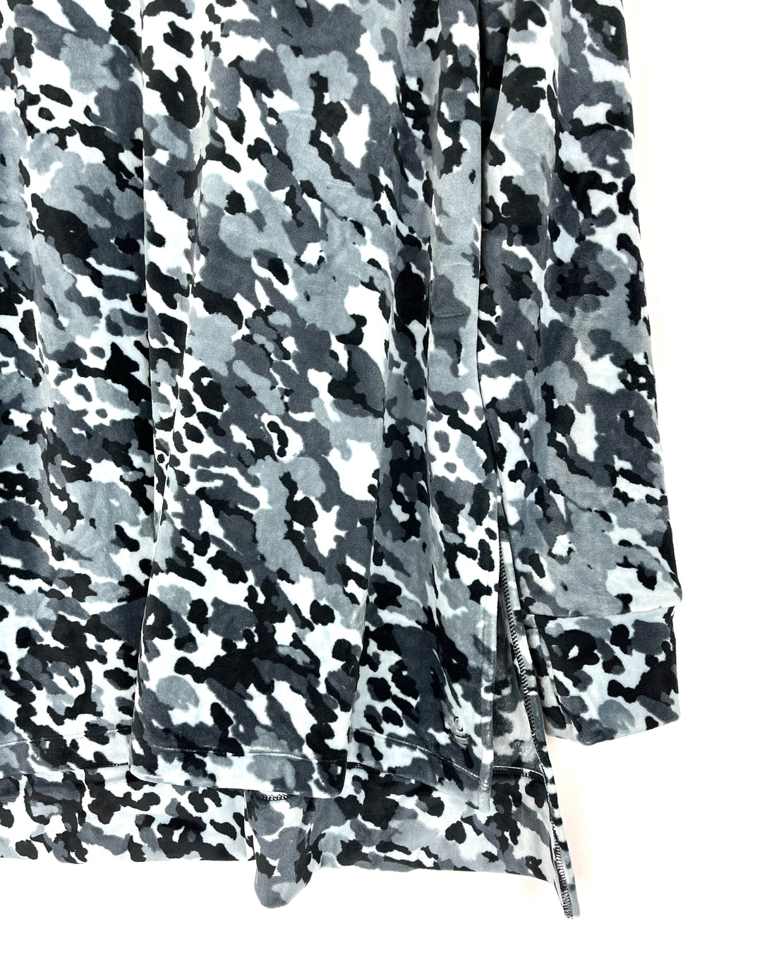 Gray Camouflage Fleece Tunic - Size 2-16