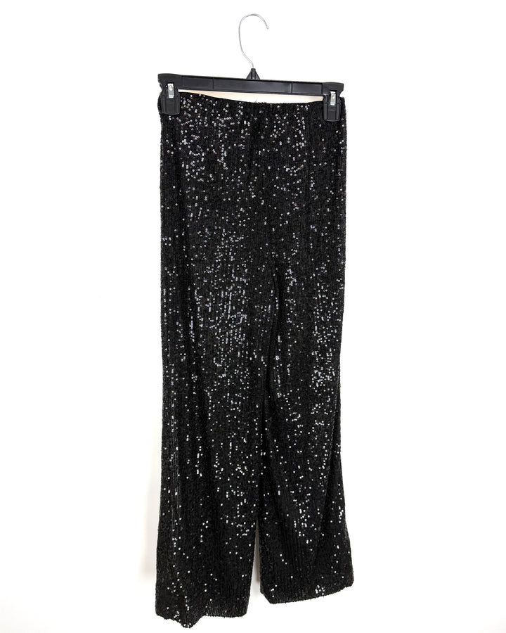 Black Sequin Pant- Size 00/0