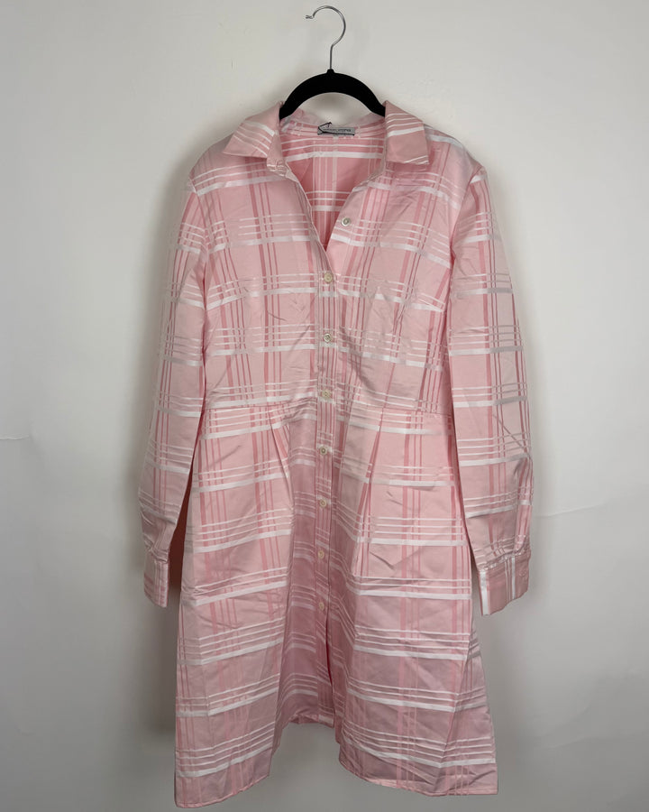 Light Pink Shirt Dress - Size 4/6