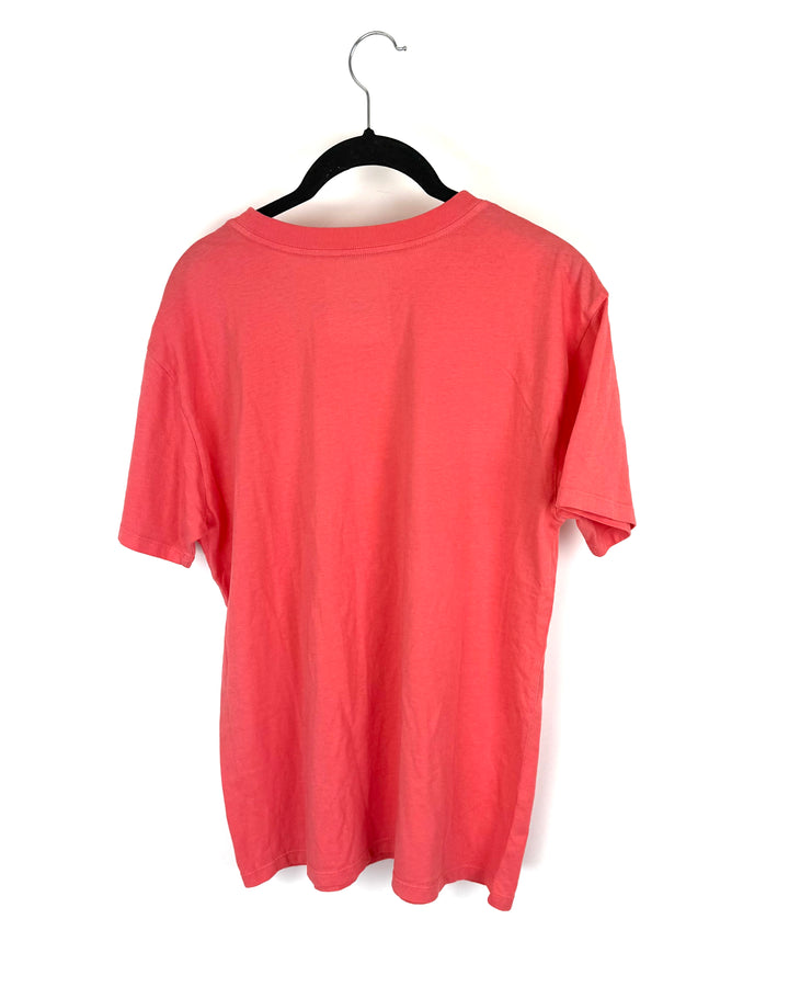 Coral Pink Sun Sand Short Sleeve T-Shirt - Size 2/4